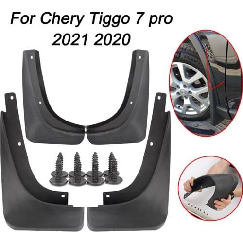 LEEPEE Front Rear Mud Flaps Splash Guards Car Mudguards Auto Accessories For Chery Tiggo 7 pro 2020 2021 4pcs/set