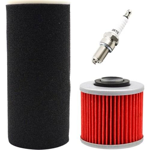 Motorcycle Air Filter & Oil Filter & Spark Plug kit Accessories for Yamaha Grizzly 600 YFM600F YFM600FH YFM600FWA Hunter