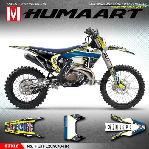 HUMAART Waterproof Sticker Kit for Husqvarna TE FE TC FC TX FX FS 125 150i 250i 300i 350 450 501 2019 2020 2021, Customizable
