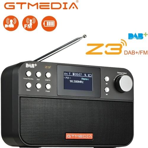 GTMEDIA Z3 Portable Digital Signal DAB FM Tuner Radio with Clock/Alarm/Sleep Timer DAB+/FM RDS wavebands Radio with Digital radi