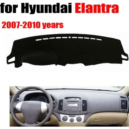 Car dashboard covers mat for Hyundai Elantra 2007-2010 years Left hand drive dashmat pad dash cover auto dashboard accessories