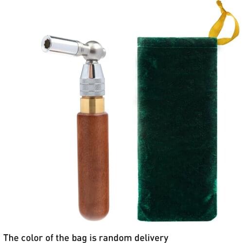 Stretchable Durable Piano Tuner Star Tip Wrench Steel Handle Repair Kit with Bag