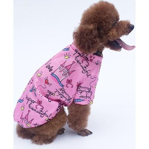 Thicken Warm Dog Clothes Soft Cotton Pet Clothes for Small Large Dogs Vest Shirt Print Pet Sweater Puppy Cat Pullover Clothing