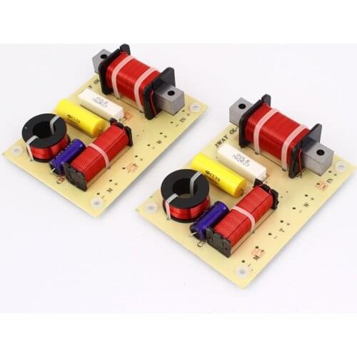 Uxcell 80W Crossover Filters Frequency Divider for 3-Way Speaker System Audio 2 Pcs For Car Motorcycle
