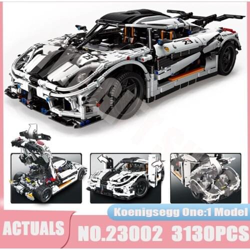 High-Tech Super Sport Car Koenigsegg One:1 Model Compatible 23002 Toys Building Blocks Bricks Kids Christmas Gifts MOC 10574