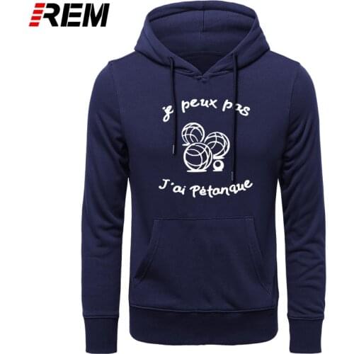 REM Funny French Petanque boule Men long Sleeve Cotton Mans Camisetas Gift Hoodies, Sweatshirts