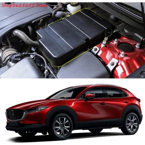 Battery Negative Protective Cover For Mazda CX30 CX-30 2019 2020 2021 Accessories Plastic Cover Dustproof Waterproof Car Styling