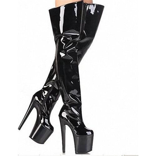 2018 Spring/Autumn Hot Sale Woman botas 20cm Spike Heels Nightclub sexy Steel tube dance boot Ladies Party Wedding Dance Shoes