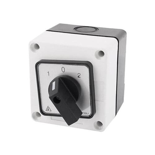 1 pc AC 440V 10A 3 Position Rotary Cam Universal Changeover Combination Switch