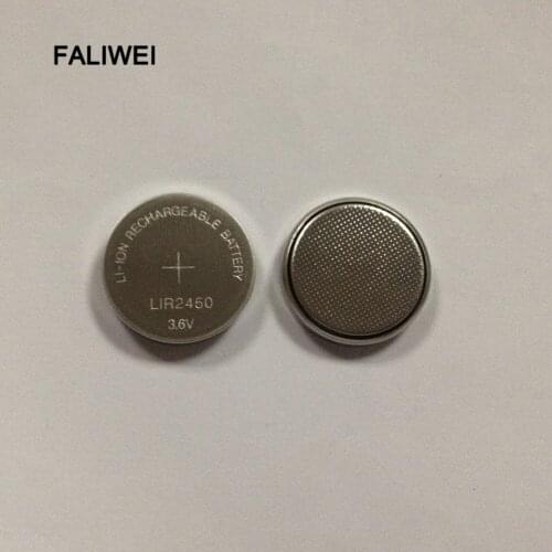 10PCS/LOT 3.6V LIR2450 LIR 2450 Rechargeable CMOS BIOS Button Coin Cell Li-ion Lithium Ion Battery