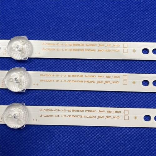 30PCS/LOT led backlight for 32 philco ph32u20 PH32U20DSGW PH32U20DSG 6led