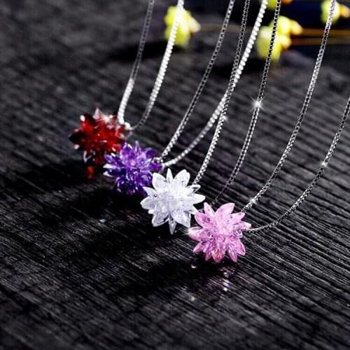 4color Fashion jewelry Best Quality crystals From Swarovskis Pendant Necklaces Women Handmade Wedding necklace