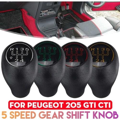 5 Speed Gear Shift Knob ABS Plastic Shifter Lever Stick Gear Knob For Peugeot 504 505 309 205 GTI CTI