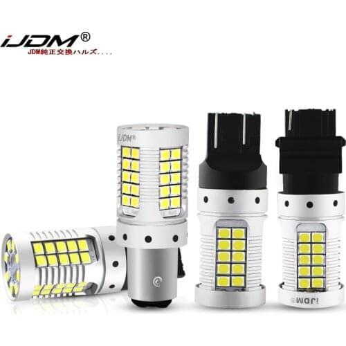 No Hyper Flash 3157 LED Canbus Amber Red 7443 T20 1157 BAY15D LED Bulbs For Car Brake/Tail,Parking Daytime Running/Turn Signal