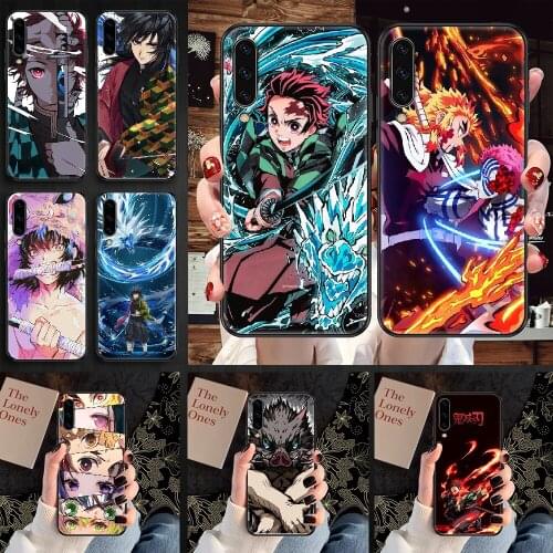 Demon Slayer Anime Phone case For Samsung Galaxy A 3 5 7 8 10 20 21 30 40 50 51 70 71 E S 2016 2018 4G black trend prime