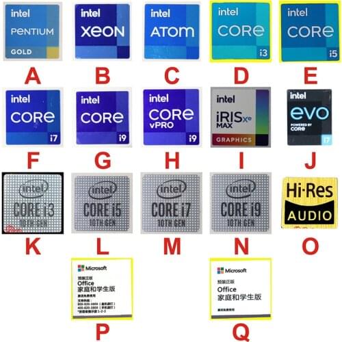Decorative Stickers Are Suitable For 10th Generation Core 11th Generation Intel Core I9 I7 I5 I3 Laptop Desktop Cpu Label