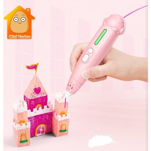 Kids 3D Printing Pen DIY Creative Kids Design Drawing Set Low Temperature Hand Craft Game Educational Toys For Boy Girl Gift
