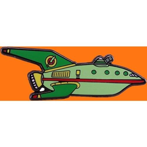 Planet Express Ship Enamel Pins Future World Adventure Metal Cartoon Brooch Backpack Collar Lapel Badges Jewelry Gifts