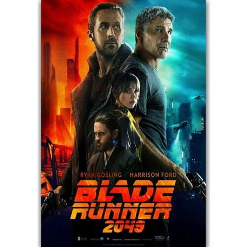 Hot New Blade Runner 2049 Movie 2017 Harrison-Silk Art Poster Wall Sicker Decoration Gift