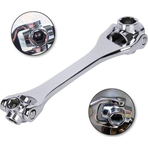 Hakkin 8-21mm 8 in 1 Adjustable Spanner Wrench Socket Combination Wrench Set Hand Tool Multifunction Flexible Hex Socket Set