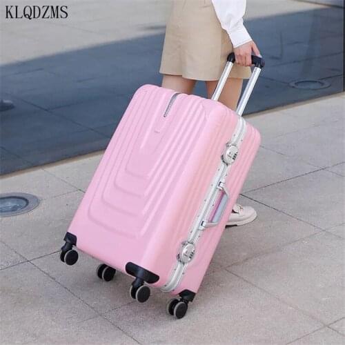 KLQDZMS 100% Aluminum Frame Luggage Business Travel Cabin Trolley Suitcase Carry on Luggage 20"24inch
