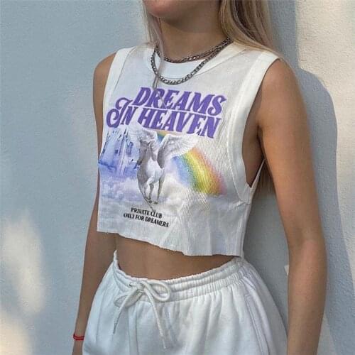 QICIUS Goblincore Crop Top Women Tank Tops Shirt Summer Casual Super Short Streetwear Debardeur Femmes Fashion Crooped Vest