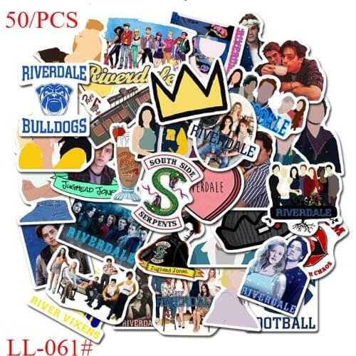 LL-061# 50/pcs American drama Riverdale PVC Personalized cartoon graffiti sticker Wall Bike Phone Sliding Plate Graffiti Styling