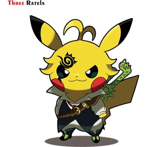 Three Ratels FC377 cute funny Anime Japanese cartoon 3D Stickers for car notebook decal