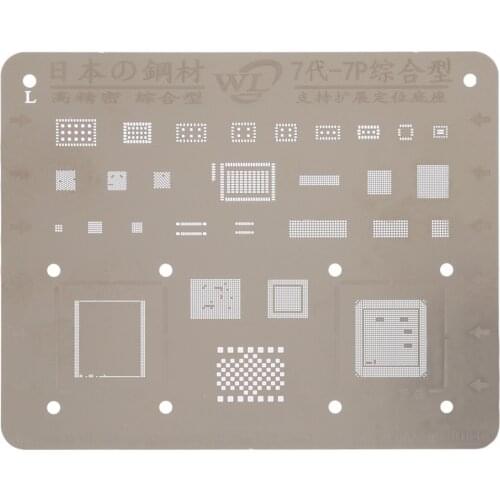 Mobile Phone Rework Repair BGA Reballing Stencils for iPhone 7 / 7 Plus