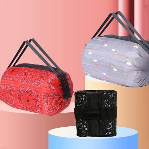 The new portable travel bag Korean version of the portable storage bag foldable backpack storage bag luggage bag