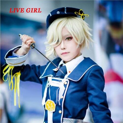 LIVA GIRL NEW High quality Gokotai Cosplay wig ToukenRanbu anime costume play wigs free shipping Halloween costumes hair 1033