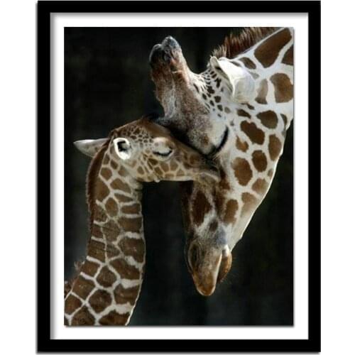 New Arrival 5D Diamond Painting Giraffe Full Square Diamond Animal Diamond Embroidery Needlework Decoration Home
