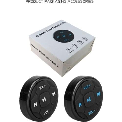 New Universal Car Steering Wheel Wireless Bluetooth Remote Control Media Button