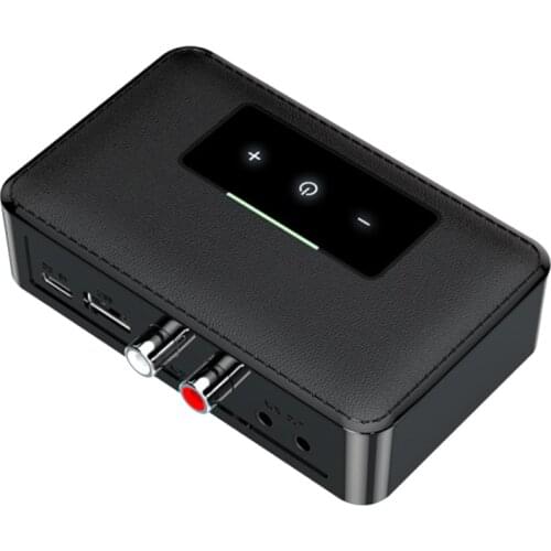 Contact Button Bluetooth 5.0 Receiver Transmitter Hifi Stereo Audio 3.5MM RCA U Disk NFC Wireless Adapter For TV Car Kit