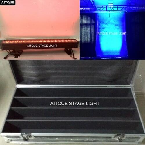 12lot/CASE)Stage led spotlight bar dmx outdoor led lights wall washer 18x12w rgbwa 5in1 led wall washer light ip 65 flood ligh