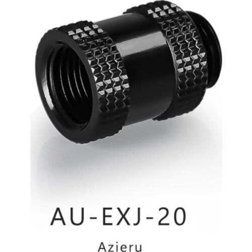 Azieru AU-EXJ-20 Extension Fitting Female to Male Compression Extender Adapter Connector 20mm PC Water Cooling Accessories