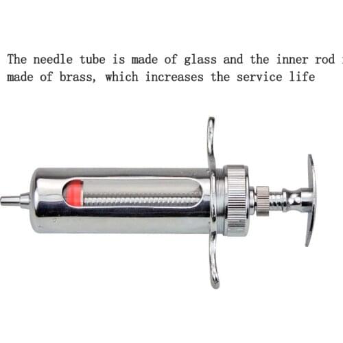 Veterinary syringe metal injection needle stainless steel needle pig cattle sheep 10ml20ml30ml50ml