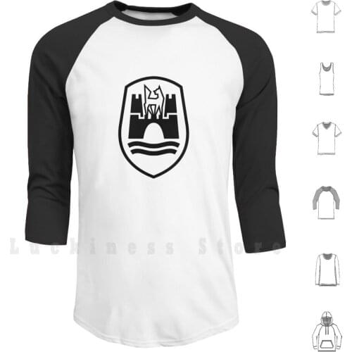 Wolfsburg Coat Of Arms ( Black ) Hoodies Long Sleeve Wolfsburg Coat Of Arms City Emblem Logo Automobile