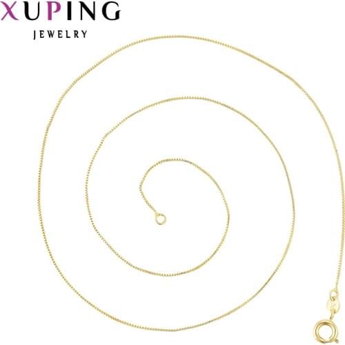Xuping High Quality Nice Gold Color Plated Necklace Fashion Necklace Popular Necklace Jewelry Promotion 42635