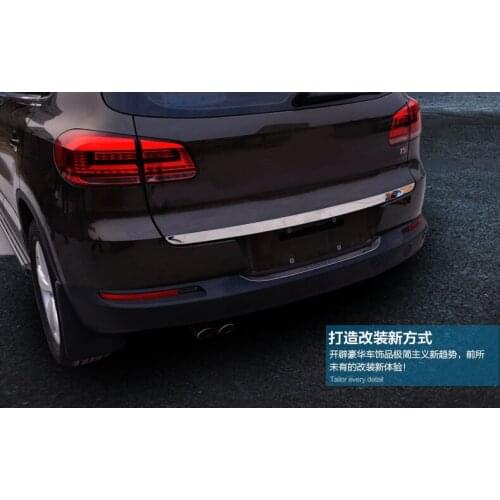 For Volkswagon Tiguan 2009-2012 High quality stainless steel Rear Trunk Lid Cover Trim tu3
