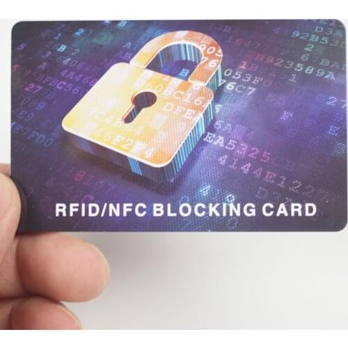 Credit Card Protector RFID Blocking NFC Signals Shield Secure For Passport Purse
