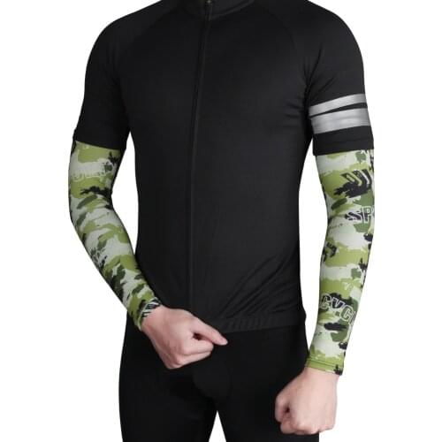 1 Pair Arm Sleeve Polyester Moisture Wicking Breathable Cooling Sunshade Hand Elbow Protection
