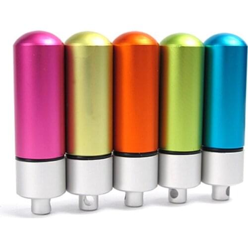 1PC Portable Mini Aluminum Alloy Waterproof Storage Pill Medicine Bottle Outdoor Camping Survival EDC Tool Keychain Pendant