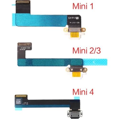 1Pcs Charger Charging Port Dock USB Connector Flex Cable For iPad Mini 1 2 3 4 A1432 A1454 A1489 A1490 A1599 A1600 A1538 A1550