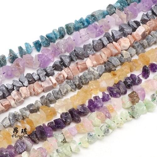 10-15mm Natural Irregular Freeform Raw Stone Beads Rough Amethysts Mineral Crystal Beads For Jewelry Making DIY Necklace 15