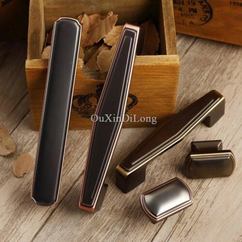 Top Designed 10PCS European Retro Style Kitchen Door Furniture Handle Cupboard Drawer Wardrobe Wine Cabinet Pull Handles & Knobs