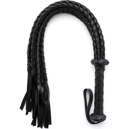 2 Colors High Quality PU Leather Riding Crop Sex Whip Spanking SM Bondage Paddle Slave Flogger Sex Toys For Couple Adult Games