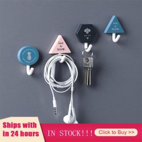 3Pcs/set Purse Hook Kitchen Cute Sticky Holder Adhesive Wall Hooks For Hanging Bag Key Hanger Bathroom Accessories