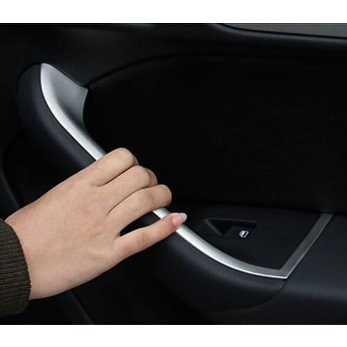 4pc for AUDI Q3 2013-2016 Inner door handle Decorative frame Door Button Decorative strips