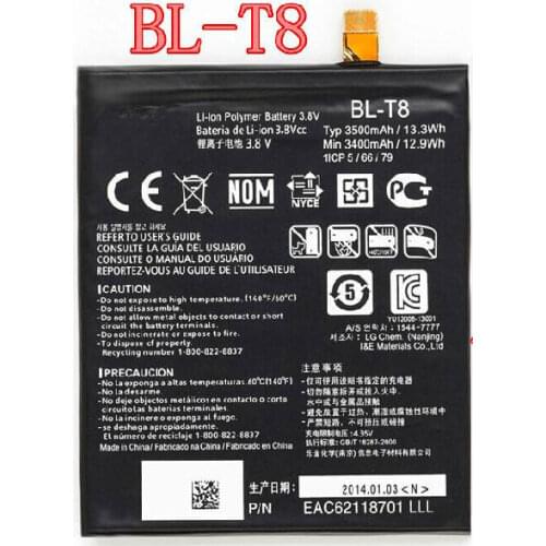 ALLCCX battery BL-T8 for LG F340 Chameleon D950 D955 D958 D959 KS1301 LGL23 LS995